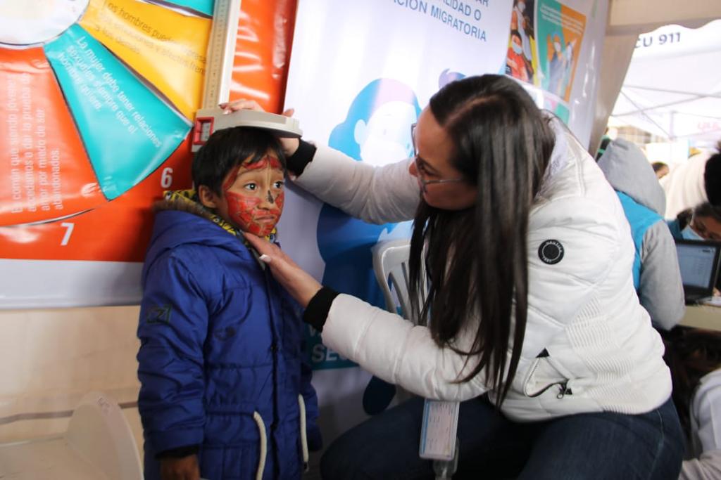 Ministerio de Salud monitorea la talla y el peso de los niños