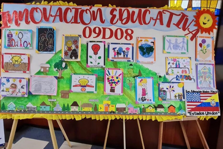 Carteles elaborados por estudiantes en Guayaquil