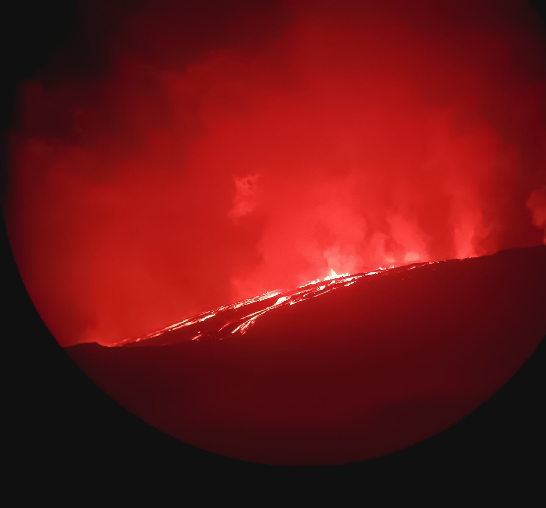 Erupción volcán La Cumbre, Isla Fernandina